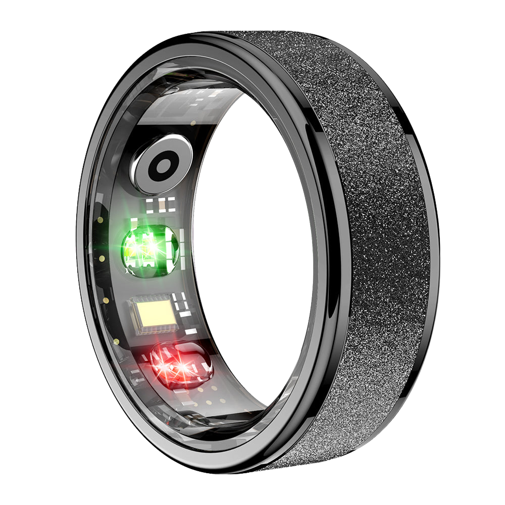 COLMi R10 Smart Ring Black - Heart Rate, Blood Oxygen Monitoring & Waterproof Design Left