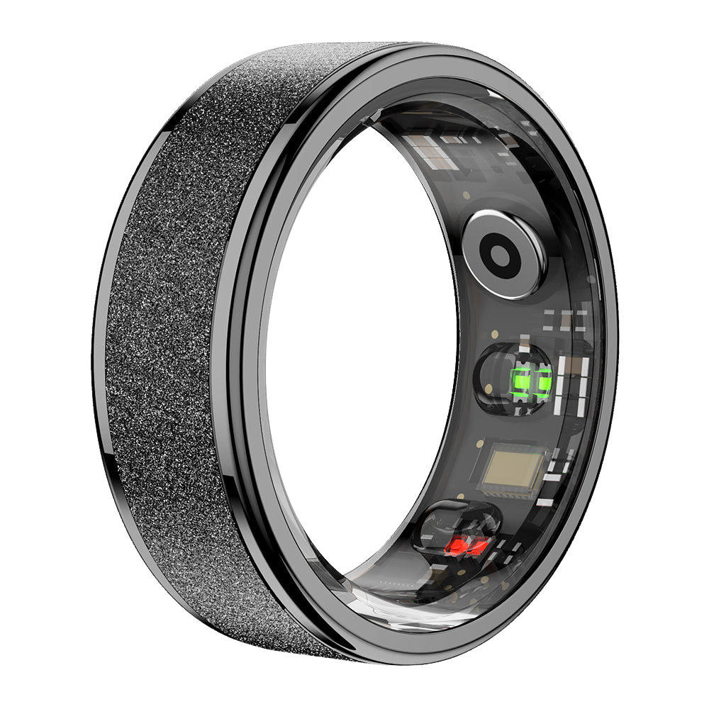 COLMi R10 Smart Ring - Heart Rate, Blood Oxygen Monitoring & Waterproof Design Black Right